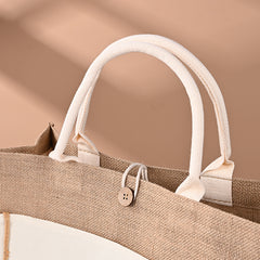 Jute & Baumwolltasche – Größe L | Creme