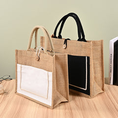 Jute & Baumwolltasche – Größe L | Creme