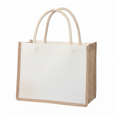 Jute & Canvas Tasche - Größe L