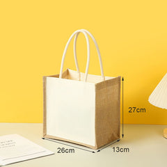 Jute & Canvas Tasche - Größe S