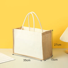 Jute & Canvas Tasche - Größe L