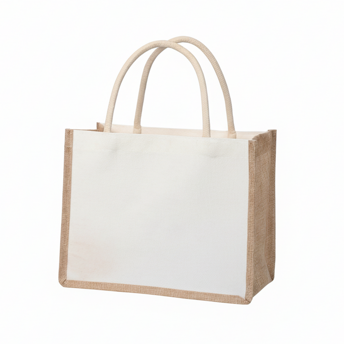 Jute & Canvas Tasche - Größe M