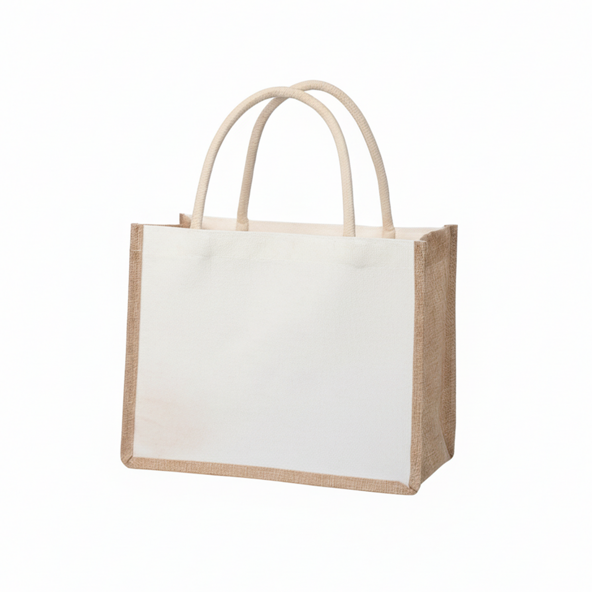 Jute & Canvas Tasche - Größe S
