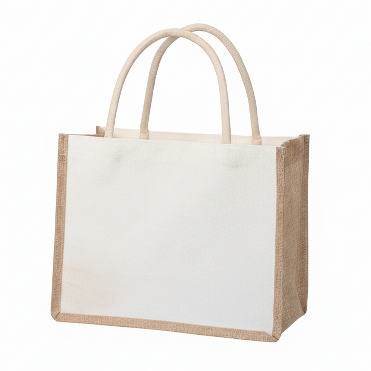 Jute & Canvas Tasche - Größe L