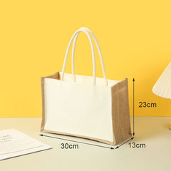 Jute & Canvas Tasche - Größe M